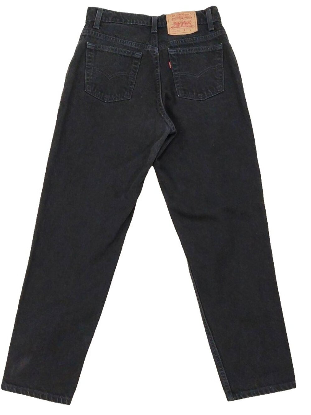 Vintage 90s Levi's Jeans Women's 10 (29x28) Made in USA, Black High Rise Tapered